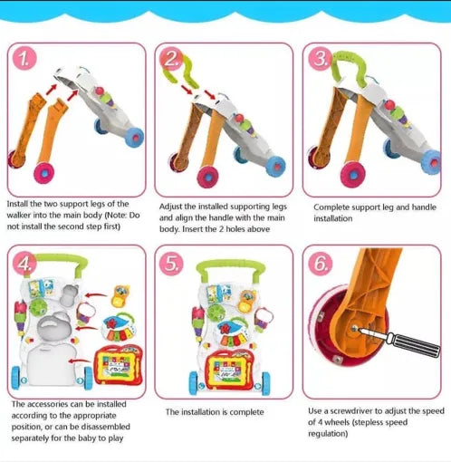 Para Babies 4-in-1 Music Walker